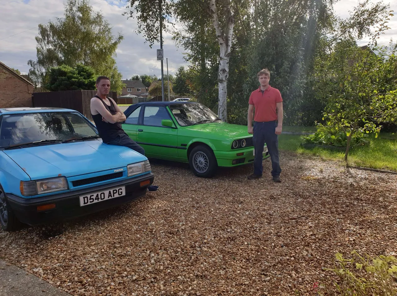 Me and Alex with our respective cars.