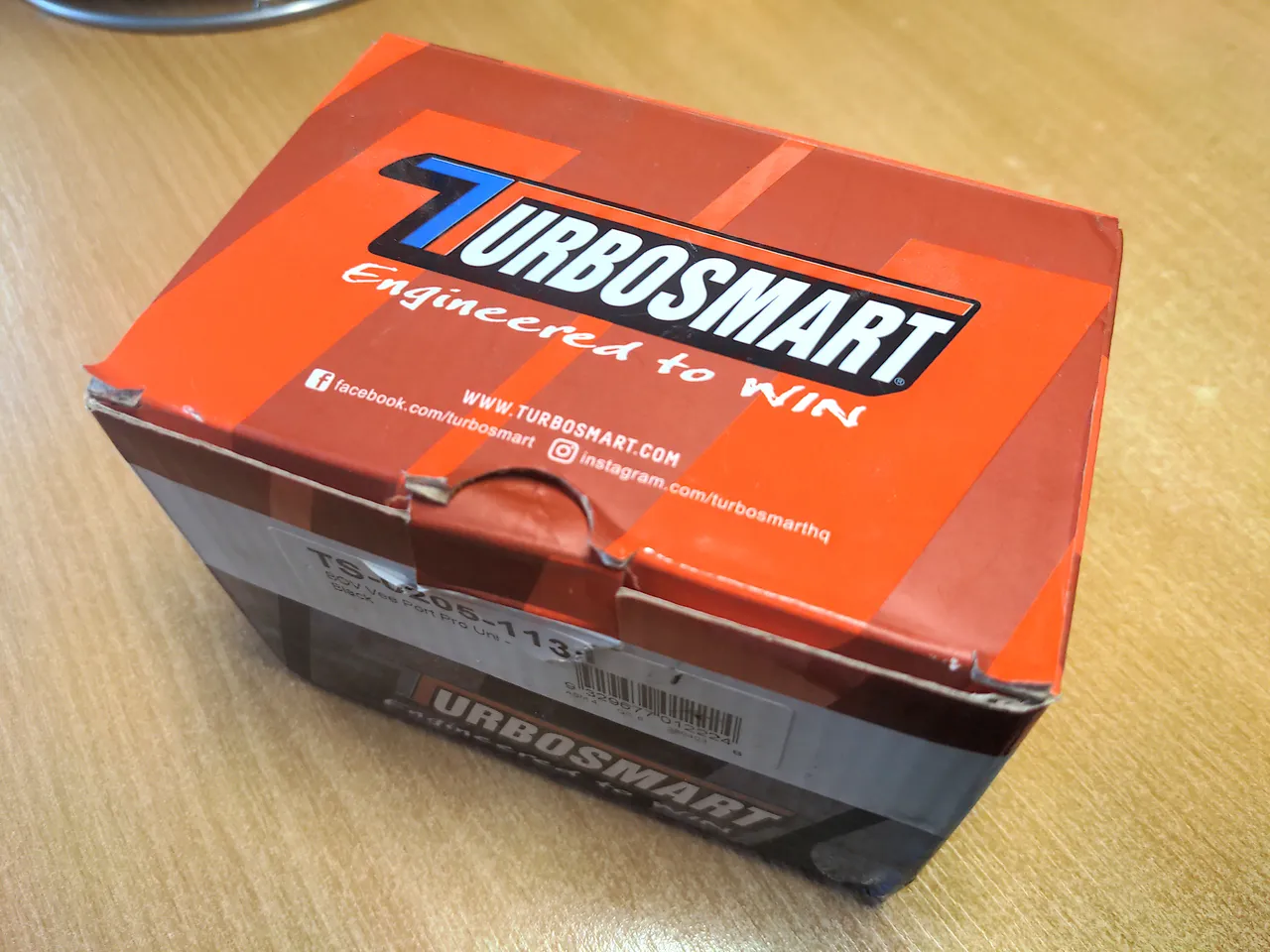 A box with Turbosmart written on it.