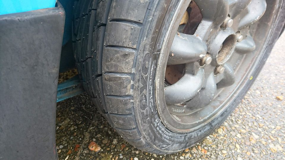 Toyo TR1 tyres on a Mazda 323 GTX