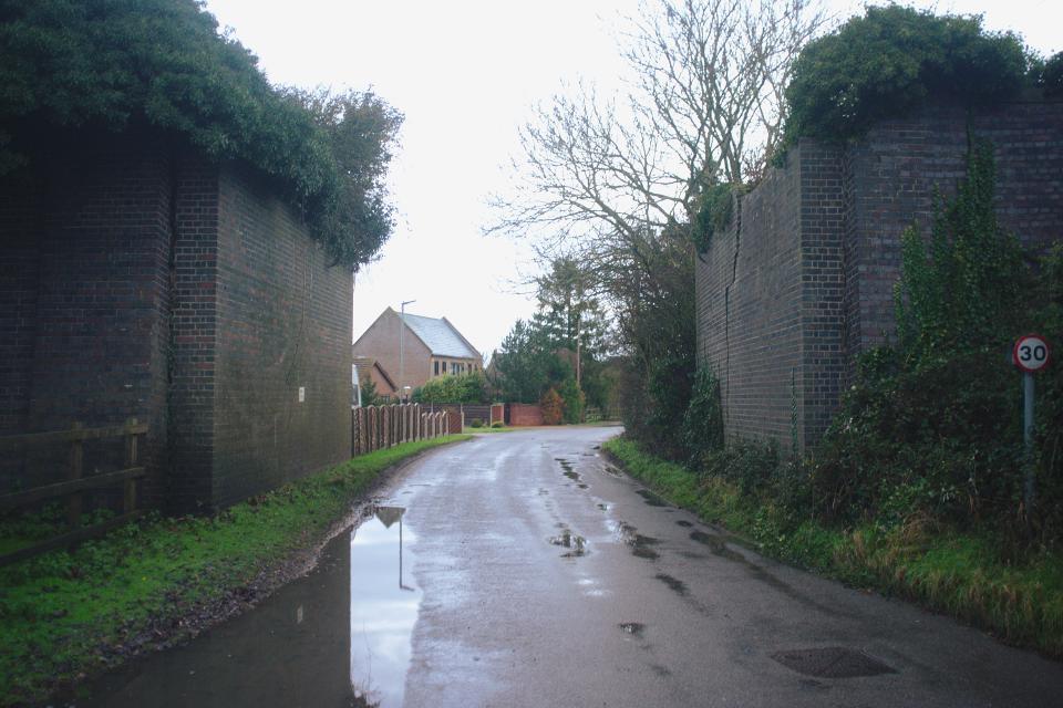 MMR/2333, a pair of bridge abutments in Magdalen, Norfolk