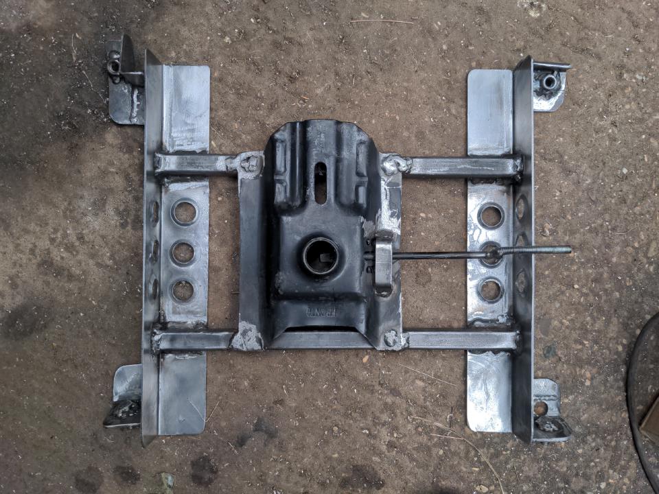 The subframe from the previous photo after some tidying-up which will be described shortly.